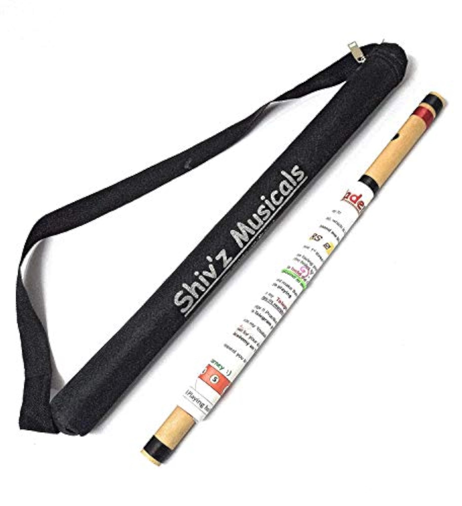 Shiv'z D Medium Flute, 17 Inches with Manual & Bag